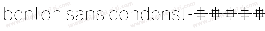 benton sans condenst字体转换